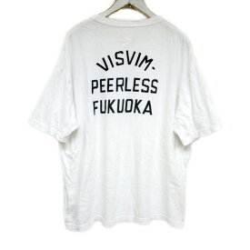 visvim ビズビム 国内正規 22AW JUMBO TEE S/S FUKUOKA PEERLESS 福岡限定 ジャンボTシャツ 0122405010001 WHITE ホワイト 白 4 L【中古】
