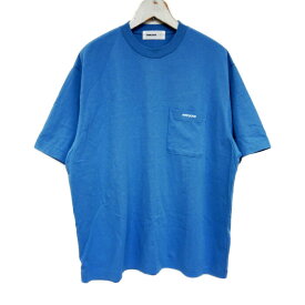 everyone エブリワン 国内正規 pocket tee shirt ポケットTシャツ ロゴ刺繍 半袖 シングルステッチ EV26-CS60 BLUE ブルー 青 L【中古】