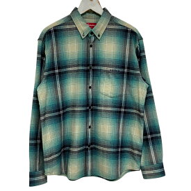 Supreme 国内正規 23SS Shadow Plaid Flannel Shirt シャドープレイドフランネルシャツ チェックシャツ ネルシャツ Blue ブルー 青 S【中古】