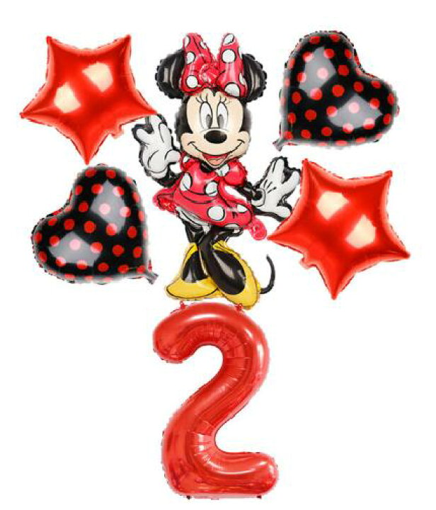 楽天市場 ディズニーお誕生日風船 バースデーバルーン 誕生日 結婚式 送料無料 ミニーマウス ミッキーマウス クリスマス 結婚式 ディズニー キャラクター お祝い プレゼント 女の子 男の子birthdayballoonparty 1才 2才 3才 あのーる ぽー