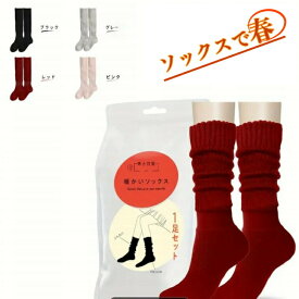 【ポイント5倍】 ソックス 靴下 レディース ソックスで春 暖かい まるで湯たんぽ 安心の暖かさ ソックス 靴下がカイロ ソックス レディース あったか靴下 プレゼント 女性 もこもこ靴下 レッグウォーマー レディース クススマスプレゼント