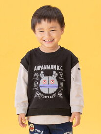 【SALE／50%OFF】APKC/(K)ベスト重ね着風プルオーバー ANPANMAN KIDS COLLECTION アンパンマンキッズコレクション トップス カットソー・Tシャツ ブラック ブルー【RBA_E】[Rakuten Fashion]