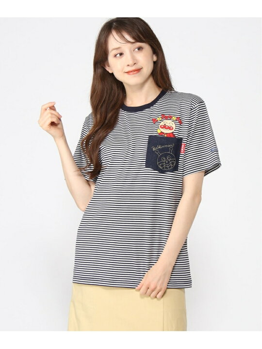 楽天市場】【SALE／30%OFF】APKC/(W)ボーダーデニムポケットTシャツ 
