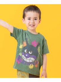 ANPANMAN KIDS COLLECTION/(K)ヴィンテージライクばいきんまんお顔Tシャツ ANPANMAN KIDS COLLECTION アンパンマンキッズコレクション トップス カットソー・Tシャツ ブラック グリーン【送料無料】[Rakuten Fashion]