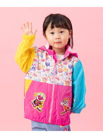 ANPANMAN KIDS COLLECTION/(K)総柄切り替えカラフルブルゾン ANPANMAN KIDS COLLECTION アンパンマンキッズコレクション ジャケット・アウター ブルゾン・ジャンパー ブルー ピンク【送料無料】[Rakuten Fashion]