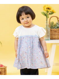 ANPANMAN KIDS COLLECTION/(K)リボンフレアチュニック ANPANMAN KIDS COLLECTION アンパンマンキッズコレクション ワンピース・ドレス チュニック ピンク ブルー【送料無料】[Rakuten Fashion]
