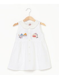 ANPANMAN KIDS COLLECTION/(K)襟付き刺繍切替ワンピース ANPANMAN KIDS COLLECTION アンパンマンキッズコレクション ワンピース・ドレス ワンピース ホワイト ブルー【送料無料】[Rakuten Fashion]