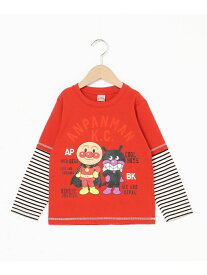 【SALE／30%OFF】APKC/(K)アンパンマン ばいきんまん切り替えボーダー長袖T ANPANMAN KIDS COLLECTION アンパンマンキッズコレクション トップス カットソー・Tシャツ イエロー レッド【RBA_E】[Rakuten Fashion]