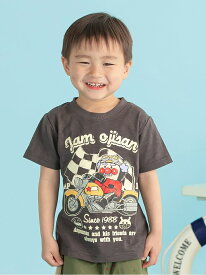 (K)ジャムおじさんバイクTシャツ ANPANMAN KIDS COLLECTION アンパンマンキッズコレクション トップス カットソー・Tシャツ グレー[Rakuten Fashion]