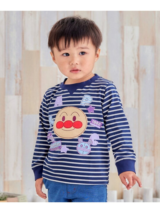 楽天市場】【SALE／30%OFF】APKC/(K)アンパンマンアップリケAPKC柄長袖 