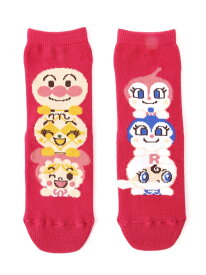 キャラ集合柄ソックス ANPANMAN KIDS COLLECTION アンパンマンキッズコレクション 靴下・レッグウェア 靴下 ピンク[Rakuten Fashion]