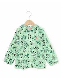 【SALE／30%OFF】APKC/(K)アンパンマン ばいきんまん総柄薄手パーカ ANPANMAN KIDS COLLECTION アンパンマンキッズコレクション トップス パーカー・フーディー グリーン ブルー【RBA_E】【送料無料】[Rakuten Fashion]