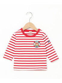 APKC/(K)先染めボーダー長袖Tシャツ ANPANMAN KIDS COLLECTION アンパンマンキッズコレクション トップス カットソー・Tシャツ ネイビー レッド【送料無料】[Rakuten Fashion]