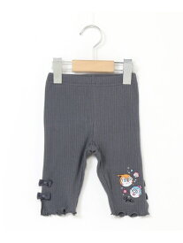 ANPANMAN KIDS COLLECTION/(K)ドキンちゃん コキンちゃん刺繍メロウリボンレギンス ANPANMAN KIDS COLLECTION アンパンマンキッズコレクション 靴下・レッグウェア レギンス・スパッツ グレー ピンク【送料無料】[Rakuten Fashion]