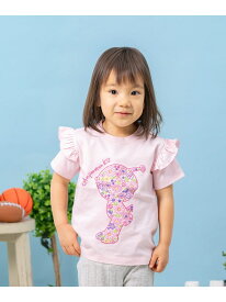 ANPANMAN KIDS COLLECTION/(K)お花モチーフシルエットTシャツ ANPANMAN KIDS COLLECTION アンパンマンキッズコレクション トップス カットソー・Tシャツ ホワイト ピンク【送料無料】[Rakuten Fashion]