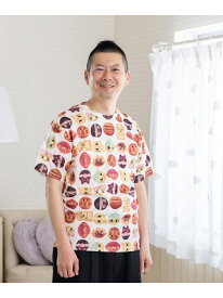 APKC/(W)パン柄ドライTシャツ大人 ANPANMAN KIDS COLLECTION アンパンマンキッズコレクション トップス カットソー・Tシャツ ホワイト【送料無料】[Rakuten Fashion]