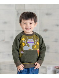 ANPANMAN kids collection/(K)ニットキルトトレーナー ANPANMAN KIDS COLLECTION アンパンマンキッズコレクション トップス スウェット・トレーナー カーキ ネイビー【送料無料】[Rakuten Fashion]