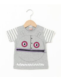 ANPANMAN KIDS COLLECTION/(K)だだんだん顔ポケット半袖Tシャツ ANPANMAN KIDS COLLECTION アンパンマンキッズコレクション トップス カットソー・Tシャツ グレー【送料無料】[Rakuten Fashion]