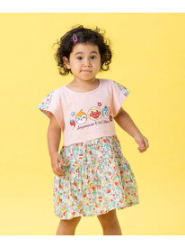 APKC/(K)いちご総柄切替ワンピース ANPANMAN KIDS COLLECTION アンパンマンキッズコレクション ワンピース・ドレス ワンピース ホワイト ピンク【送料無料】[Rakuten Fashion]