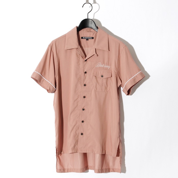 BLACK HONEY CHILI COOKIE Blackhoney S Shirt シャツ 定番から日本未入荷 半袖 開襟 ピンク オープンカラー  SS PINK