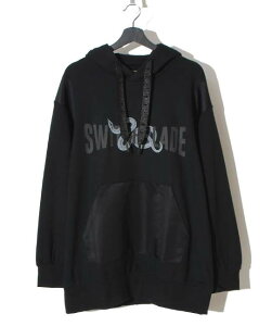 1201120 / SWITCHBLADE/�X�C�b�`�u���[�h/SNAKES AND CURVED LETTERS PARKA/BLACK