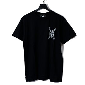 52047011/Roen/PAISLEY BACK SKULL S/S TEE/Tシャツ/半袖/ロエン/スカル/BLACK/ブラック/黒