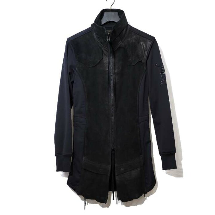 楽天市場】Roen/ロエン/78132006/LEATHER END JERSEY/BLACK/ブラック 