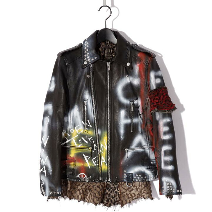 楽天市場】Roen / ロエン / 70000001 / SPRAYED RIDERS JKT 