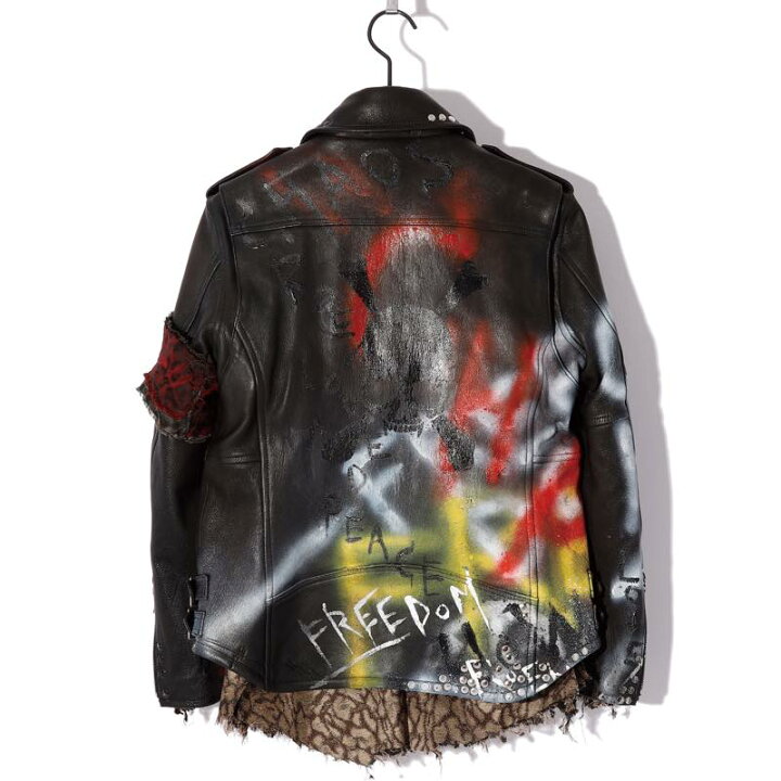 楽天市場】Roen / ロエン / 70000001 / SPRAYED RIDERS JKT 