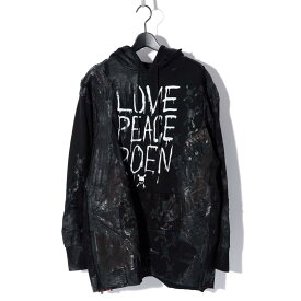 Roen / ロエン / 73147801 / REMAKE LEATHER DENIM MIX COATING BIG PO / リメイク / PARKA / BLACK