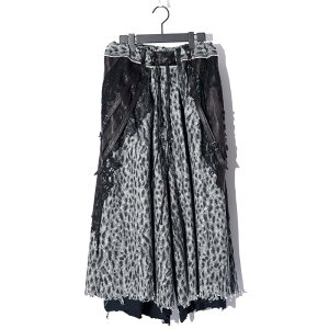 Shohei Takamiya / ST-071 / STEP ON SOIL / �n���h���C�h / �����C�N / HANDMADE / REMAKE / �{�g���X / BOTTOMS / BLACK
