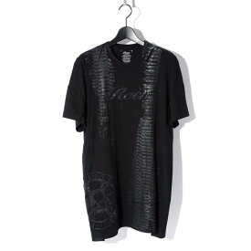 Roen / ロエン / 72047808 / REMAKE SPREY SPANGLE Roen LOGO BIG-T / BLACK / リメイク / TOPS / BLACK