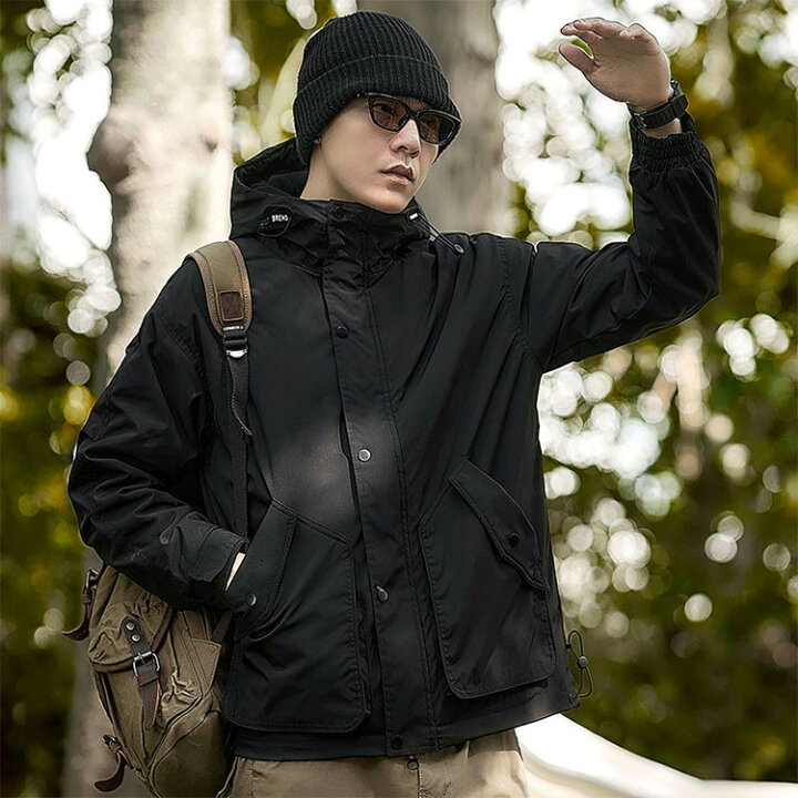 TACVASEN] アウトドア メンズ 登山服 マウンテンパーカー 多機能 登山  