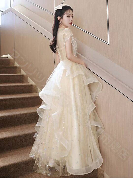 ドレス 大人 ピアノ 発表会 ロングドレス 演奏会 演奏会用ドレス 結婚 