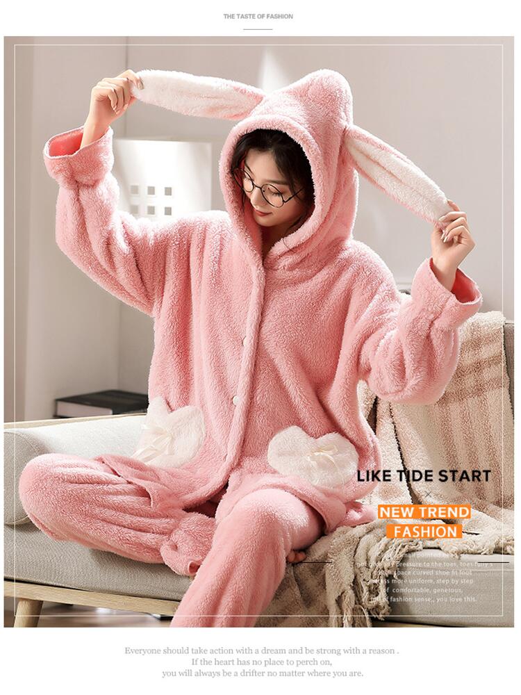 楽天市場】ピンク ホワイト 着ぐるみ パジャマ ウサギ ルーム
