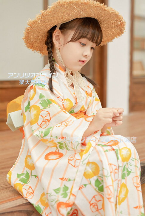 楽天市場】朝顔 浴衣 子供 女の子 単品 ゆかた yukata 子ども キッズ 