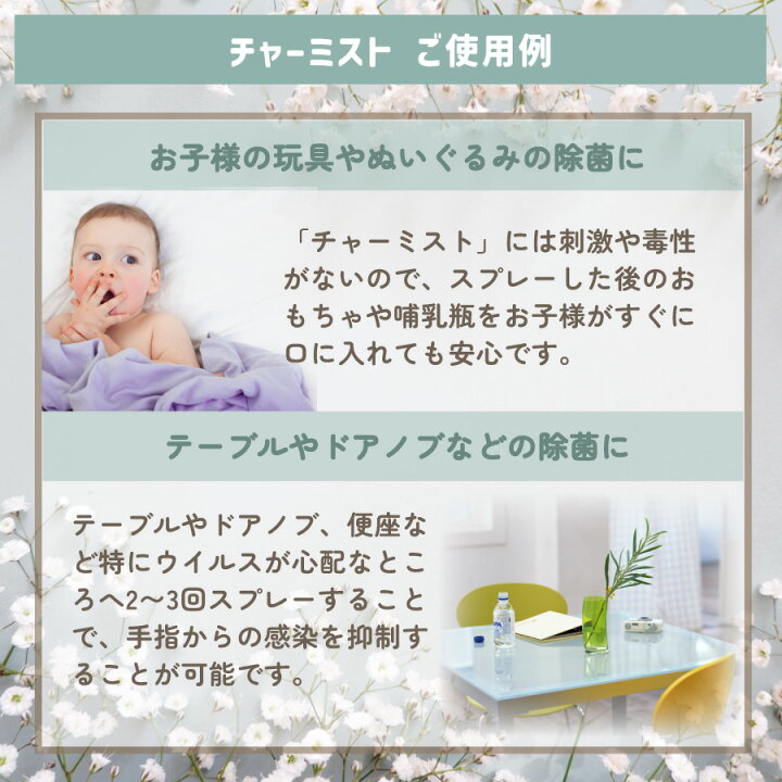 楽天市場】【即納】日本製「チャーミスト携帯用 80ml」ノロウイルス 