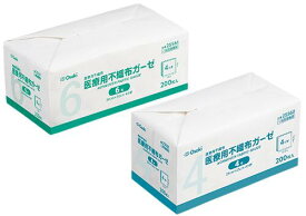オオサキメディカル 医療用不織布ガーゼ 4号 1箱（200枚入） 25560 吸収性 通気性