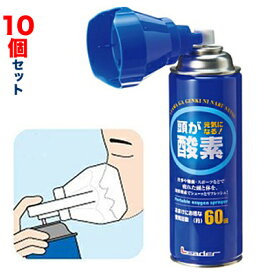 【お得な10個セット】【日進医療器】リーダー 携帯用酸素スプレー 5リットル