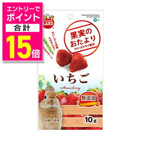 【ポイント合計15倍：11月まるまるお得 ※要エントリー】【マルカン】果実のおたより いちご 10g ☆ペット用品 ※お取り寄せ商品【賞味期限：3ヵ月以上】