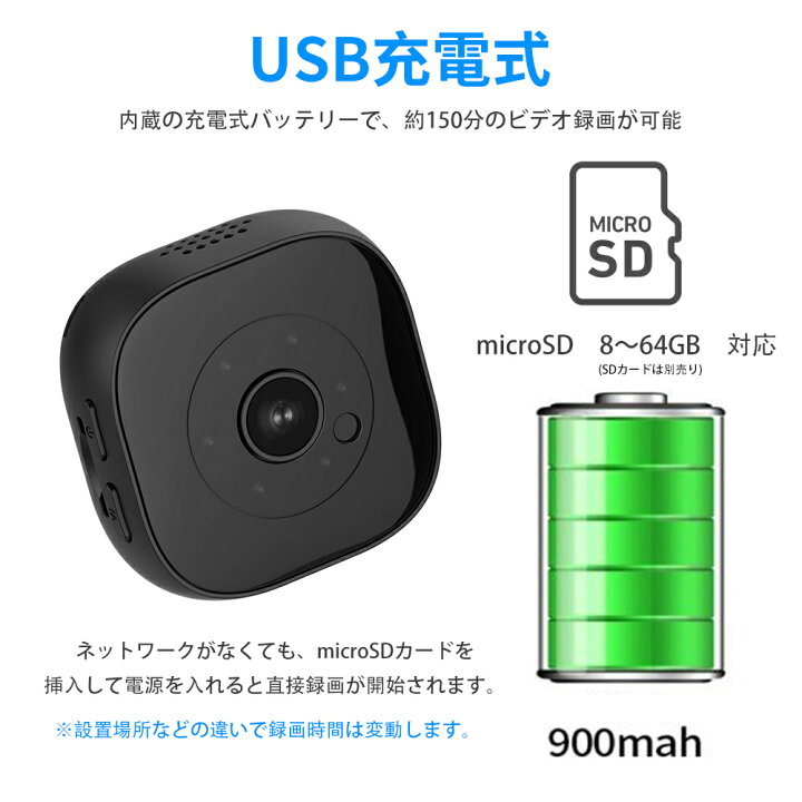 楽天市場】防犯カメラ ベビーモニター ペットカメラ 小型 Wi-Fi 200万 