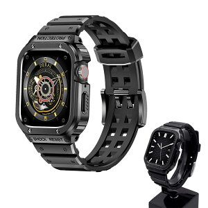 �A�b�v���E�H�b�` �o���h �R���p�`�u�� 44/45mm �j�����p �E�H�b�`�v���e�N�V�����P�[�X ���������\ �E���ȒP Apple Watch Series 4/5/6/7/8/SE�ɑΉ� �ʋC �h�� iwatch�o���h �V���R���o���h �������