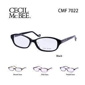 メガネ 度付き レディース セシルマクビー 眼鏡 CMF-7022 レディース ウェリントン 度なし 伊達メガネ CECIL McBEE サイズ：52 国内正規品 おしゃれ