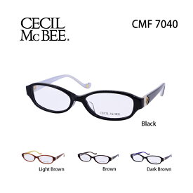 メガネ 度付き レディース セシルマクビー 眼鏡 CMF-7040 レディース スクエア 度なし 伊達メガネ CECIL McBEE サイズ：52 国内正規品 おしゃれ