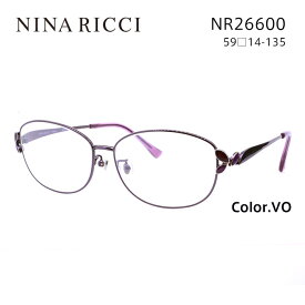 ニナリッチ メガネフレーム NINA RICCI NR26600 レディース オーバル 眼鏡 度付き 度なし 伊達メガネ サイズ：59 国内正規品 おしゃれ 送料無料