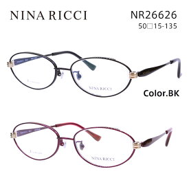 ニナリッチ メガネフレーム NINA RICCI NR26626 レディース オーバル 眼鏡 度付き 度なし 伊達メガネ サイズ：50 国内正規品 おしゃれ 送料無料