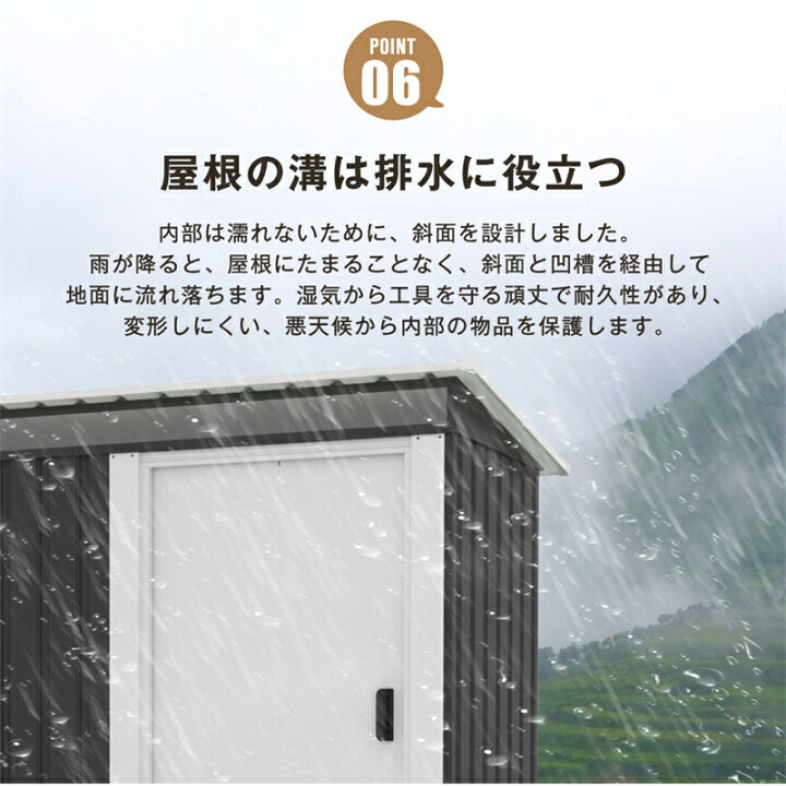 楽天市場】即納【1年保証】物置 屋外 大型 倉庫 大型物置 戸外収納庫 2 