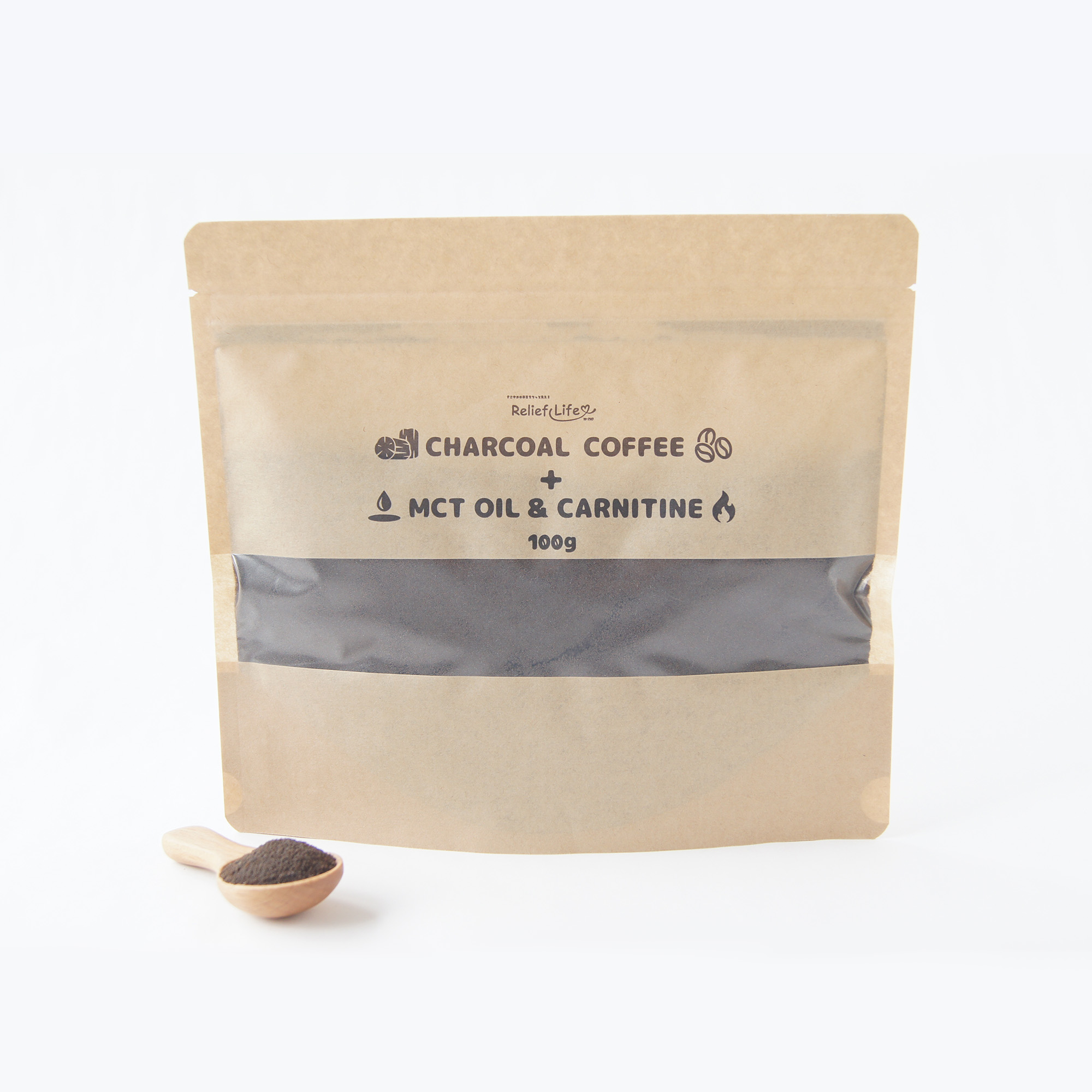 チャコールコーヒー MCTオイル＆カルニチン(約1カ月分) 竹炭