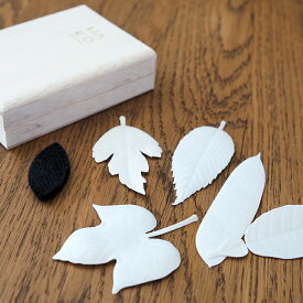 【葉っぱの形のお香・夏】【5種セット】PAPER INCENSE「HA KO Summer」5枚入り・桐箱入り #1732【リニューアル】【薫寿堂 】紙のお香 夏 はっぱのお香 HAKO お香 文香 名刺香 和紙 カード ディフューザー 葉 made in Japan ポーチ しおり 栞 ペーパーインセンス
