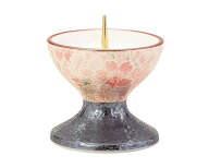 モダン仏具 有田焼 灯立 彩花[あやか]「雅桜 ピンク」【有田焼】【日本製】【仏具】【香炉】【ミニ仏壇】…